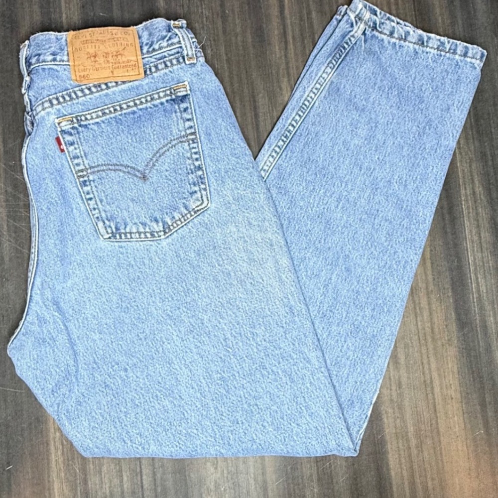 Y2K 2000's Levi's 560 Jeans‎ Loose Fit Straight Leg Light Wash Denim Women's